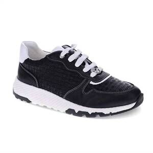 NEW REVERE women's los angeles fancy walking sneaker in black